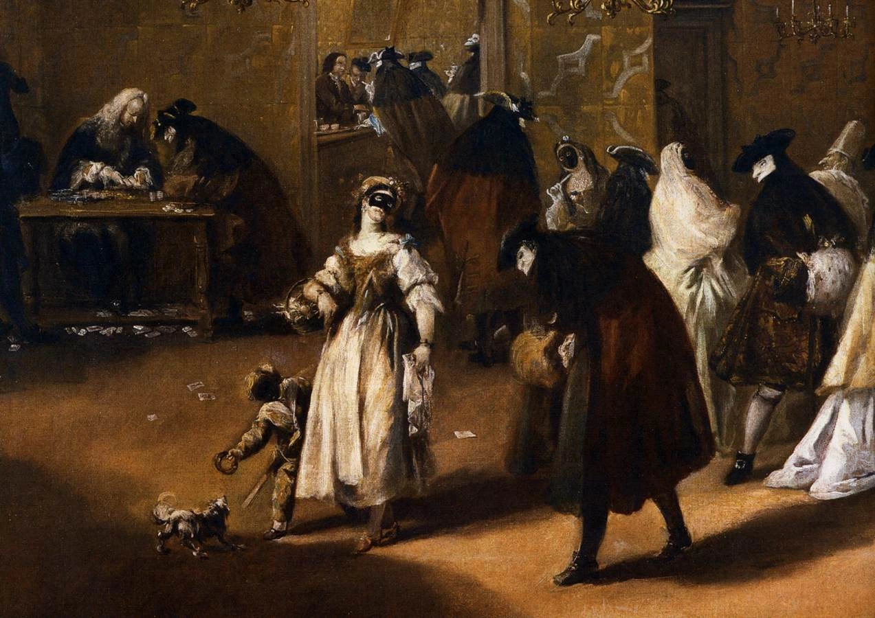 Il ridotto - Museo del Settecento Veneziano, Ca' Rezzonico, Venezia, dettaglio